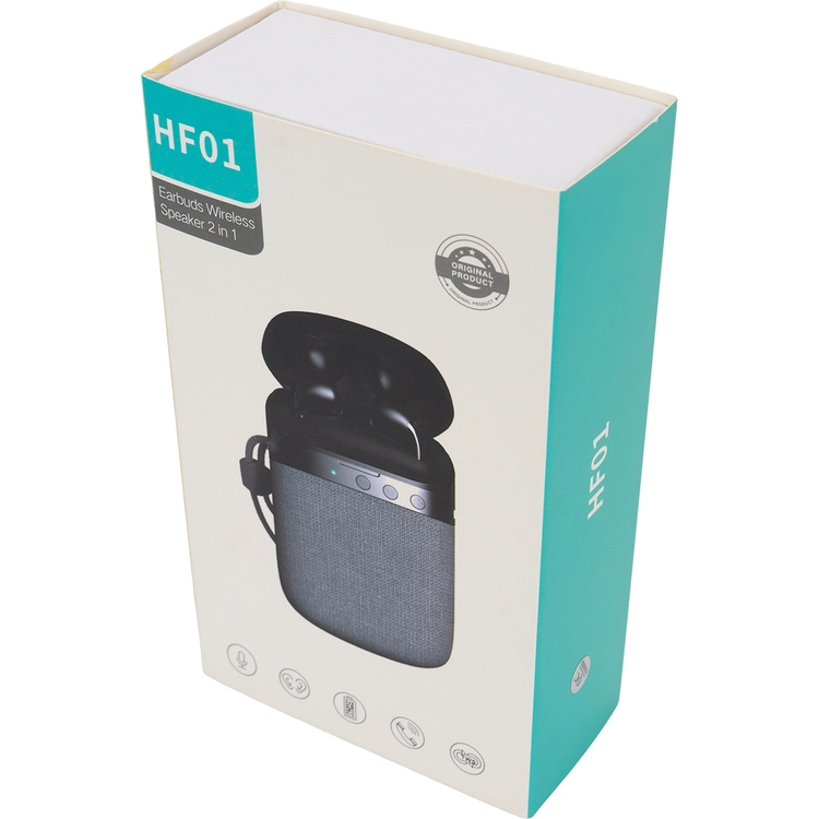 Głośnik Bluetooth HF01 z wbudowanymi słuchawkami 2w1