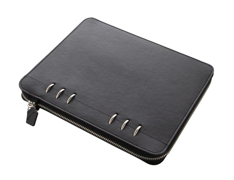 Clipbook fILOFAX CLASSIC ZIP A5 zamknięcie na zamek, notatnik i terminarze bez dat, czarna okładka
