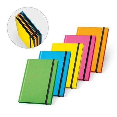WATTERS. Notatnik A5 z fluorescencyjnego PU z kartkami w linie