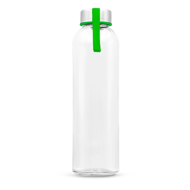 Szklana butelka 500 ml z kolorową wstążką | Viivi