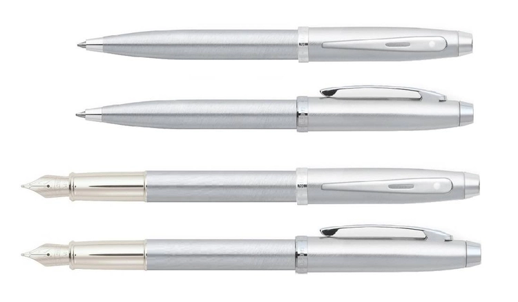 9306 Zestaw (pióro wieczne i długopis) Sheaffer kolekcja 100, chrom, wykończenia niklowane