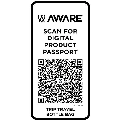Trip Aware™, torba na butelki wykonana z materiałów z recyklingu, 2 l