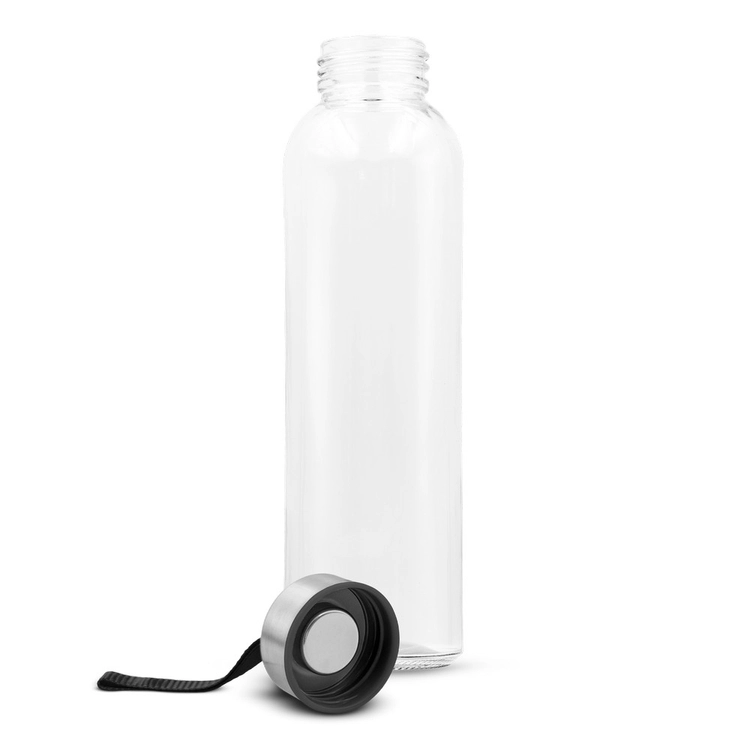Szklana butelka 500 ml z kolorową wstążką | Viivi