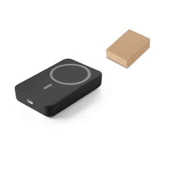 AMPERE 10. Magnetyczny power bank 10 000 mAh z superszybką ładowarką bezprzewodową 15 W wykonany w ABS pochodzącego z recyklingu (100% rABS)