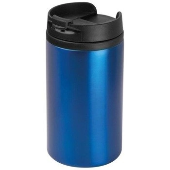 Kubek termiczny GARY 250 ml, stalowy, niebieski, ø7x14 cm - M-collection, 6084104