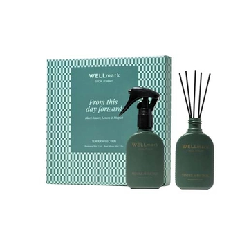 Zestaw upominkowy Wellmark Tender Affection: spray do pomieszczeń 50 ml i dyfuzor 50 ml, Zielony błysk 12464364