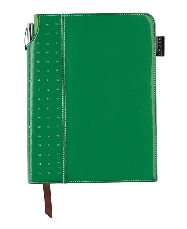 Notes Cross Signature Journal zielony, A5, długopis Cross, blok w linie