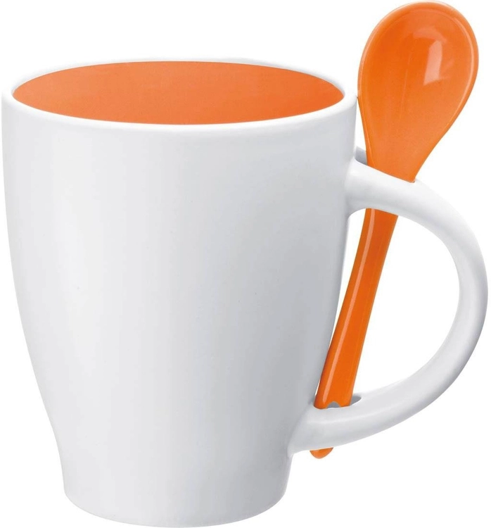 Kubek ceramiczny z łyżeczką 250 ml ARMANDO