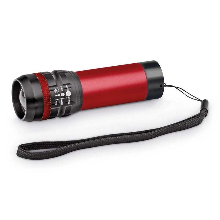 ZOOMIN. Aluminiowa latarka z funkcją zoomu z 3 trybami świecenia