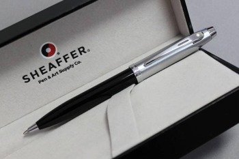 9313 Długopis Sheaffer kolekcja 100, czarny, wykończenia niklowane, czarny sheaffer-9313 BP