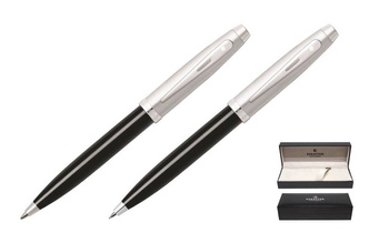 9313 Zestaw (długopis i ołówek automatyczny) Sheaffer kolekcja 100, czarny, wykończenia chromowane, czarny sheaffer-9313 SET BPPC