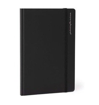 PININFARINA Segno Notebook Stone Paper, notes z kamienia, czarna okładka, linie, czarny pininfarina-PNF1421RUBK