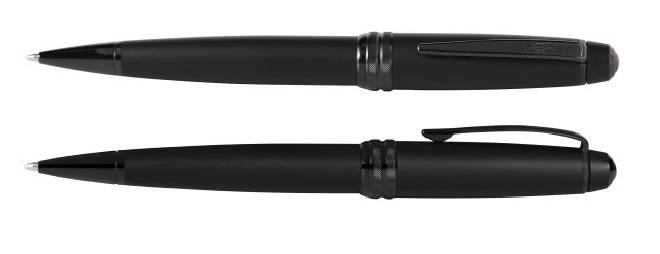 Długopis Cross Bailey czarny, elementy czarne PVD