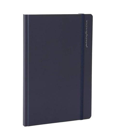 PININFARINA Segno Notebook Stone Paper, notes z kamienia, niebieska okładka, kropki